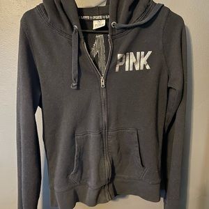 New York Victoria’s Secret black sweat shirt